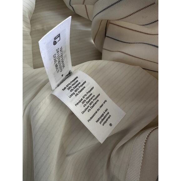 Veronica Beard Battista Dickey Jacket Womens 4 Dove Multi Pinstripe Blazer New - Picture 8 of 13
